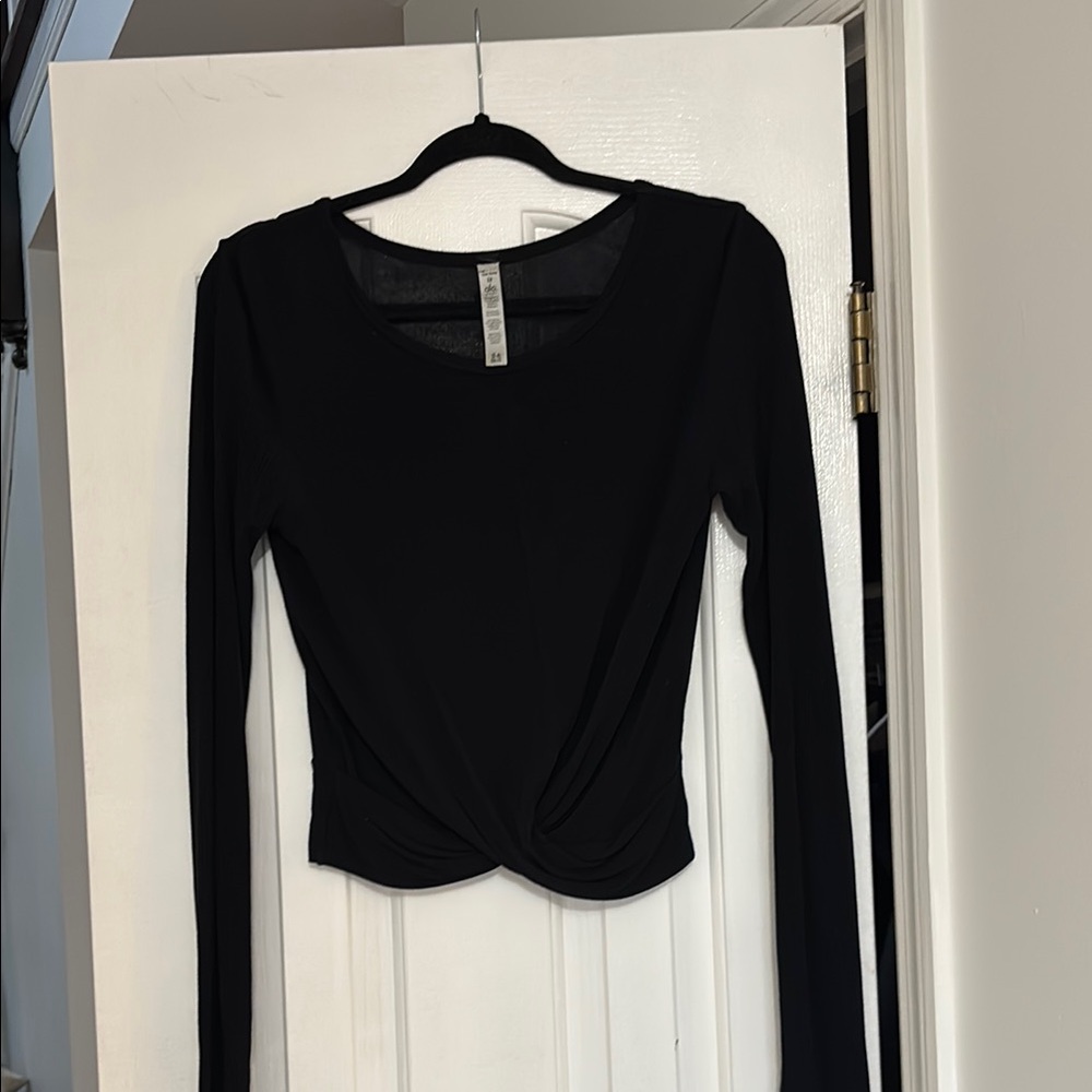 Elegant Black Long Sleeve Top